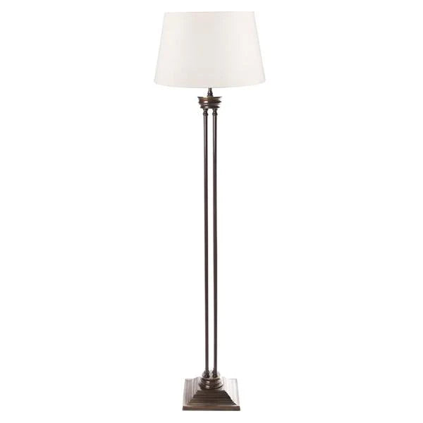 Hudson Floor Lamp - Brass, Bronze, or Antique Silver
