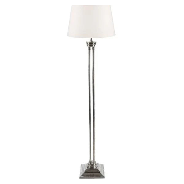 Hudson Floor Lamp - Brass, Bronze, or Antique Silver