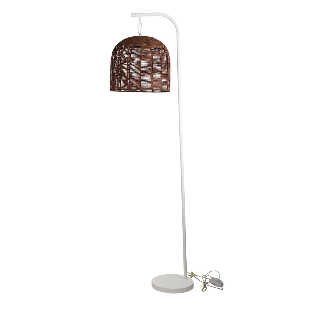 JESS White Floor Lamp with POPPA String Shade