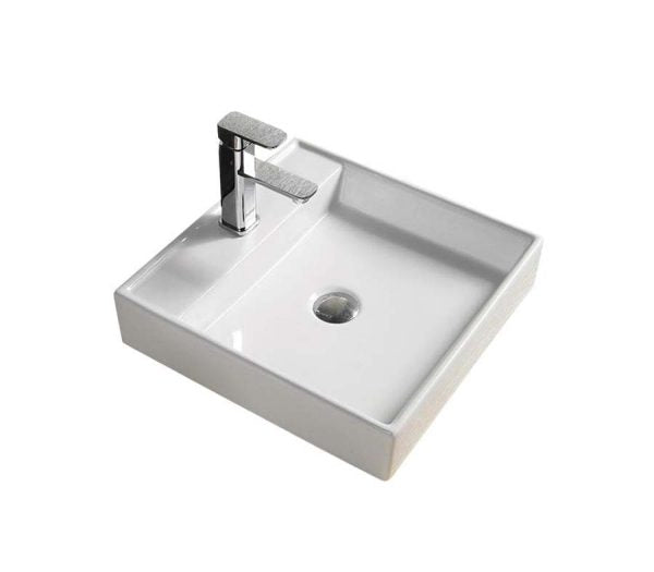 Caliber 750 White Wall Hung Vanity