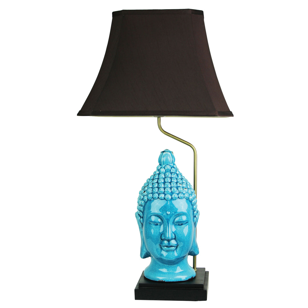 Jade Buddha Ceramic Table Lamp