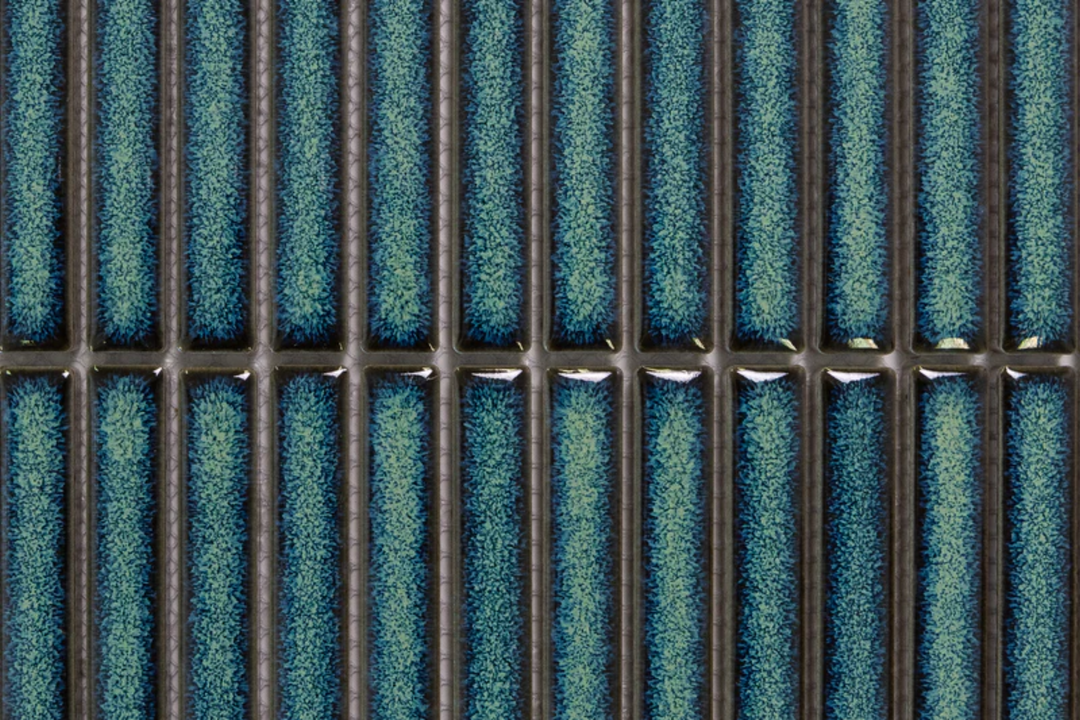 Japanese Impression Mosaic 282x308 – Dark Blue & Green Ceramic Mosaic Tiles