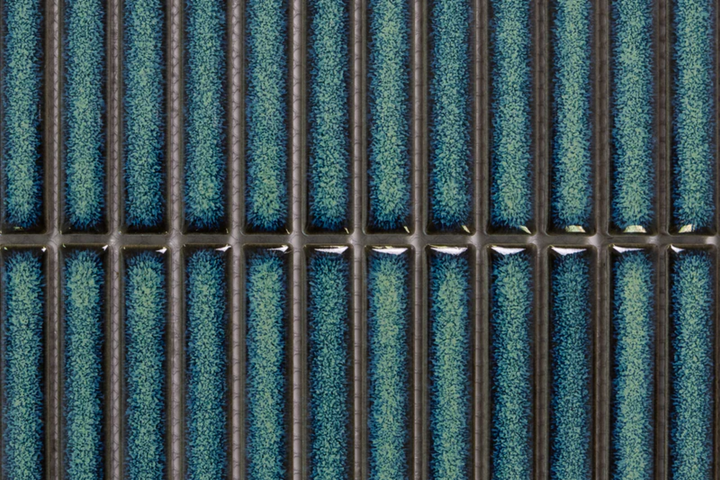 Japanese Impression Mosaic 282x308 – Dark Blue & Green Ceramic Mosaic Tiles