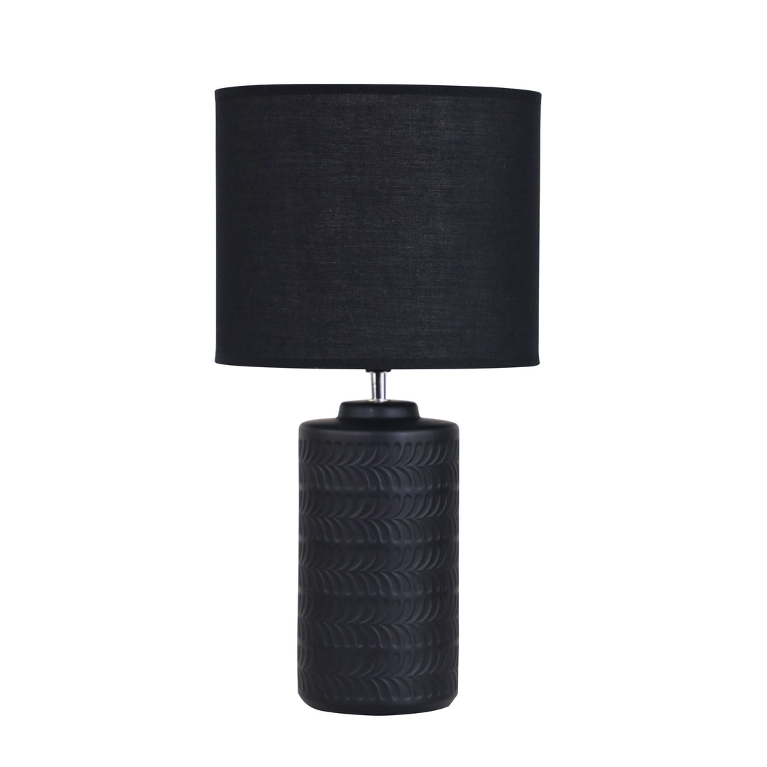 Jenny Ceramic Table Lamp with Poly-Cotton Shade