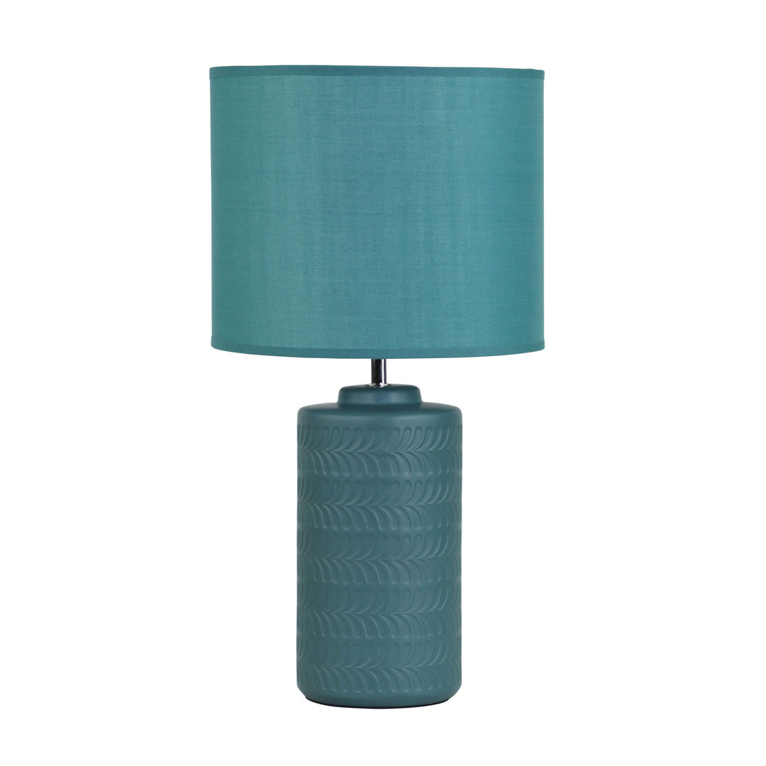 Jenny Ceramic Table Lamp with Poly-Cotton Shade