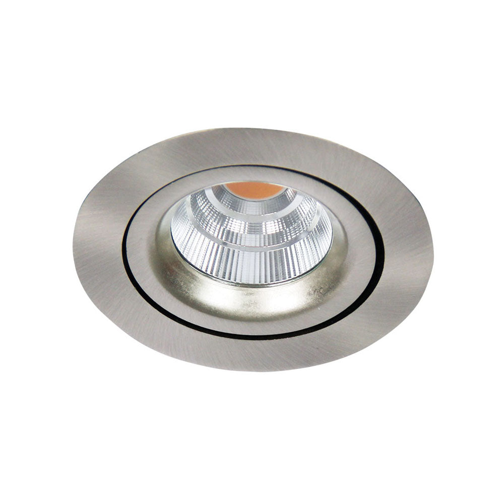 Junistar GYRO LED Recessed Down Light – 2700K Brushed Steel