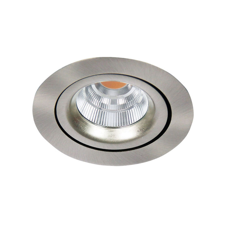 Junistar GYRO LED Recessed Down Light – 2700K Brushed Steel
