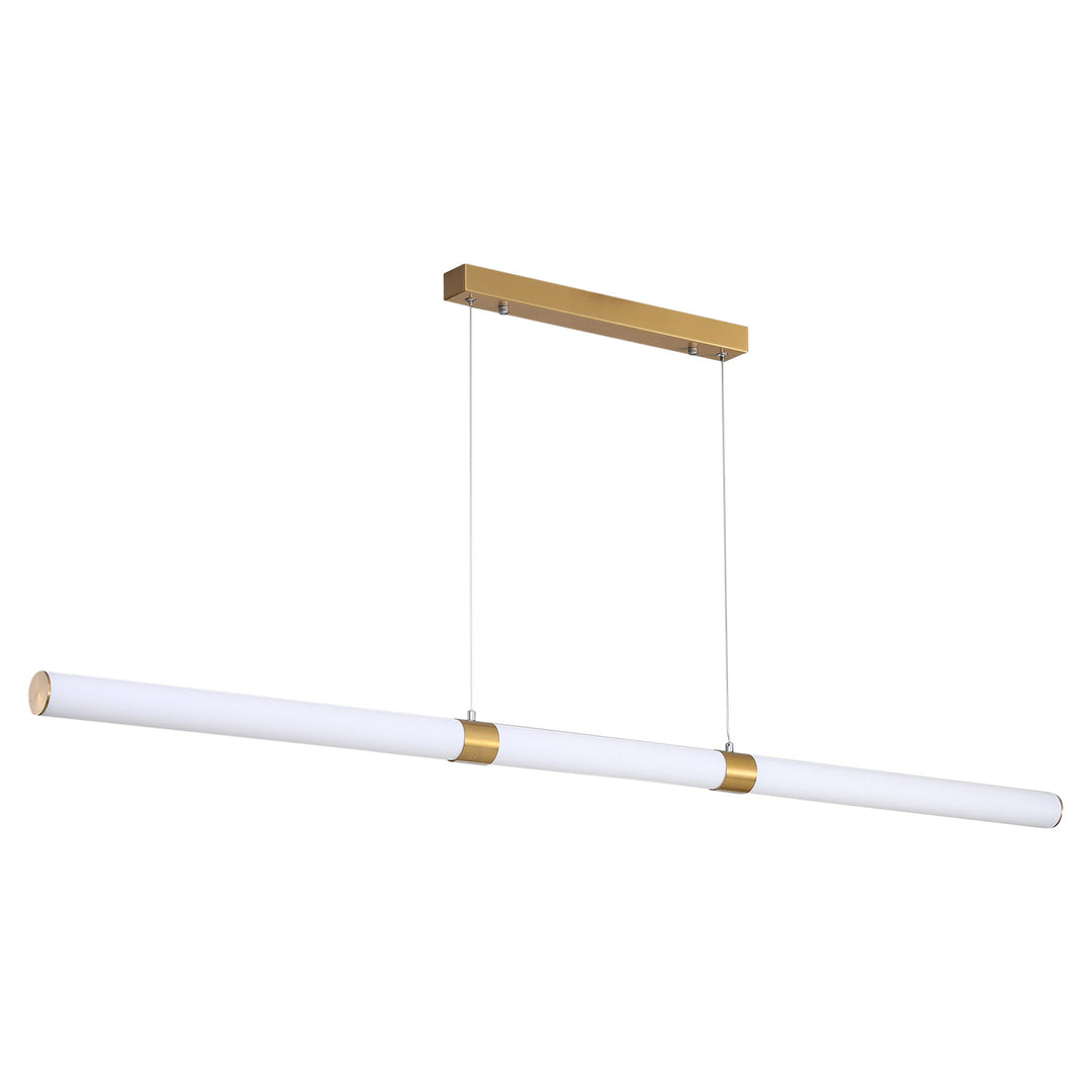 KALLITA Satin Brass Opal Matt CTS LED Pendant