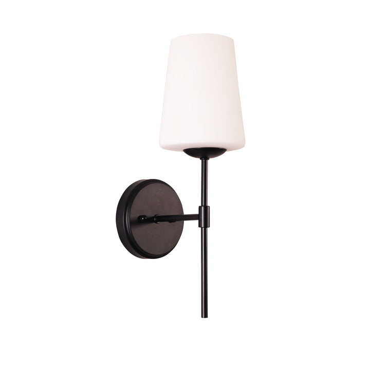 Kinbury Black Glass Wall Light – Elegant Wall Fixture