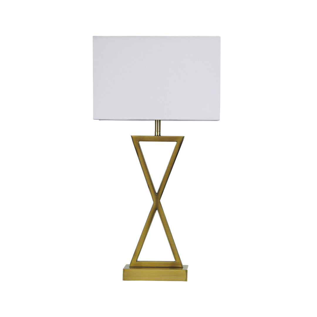 Kizz Complete Bedside Lamp – Chrome or Antique Brass Finish
