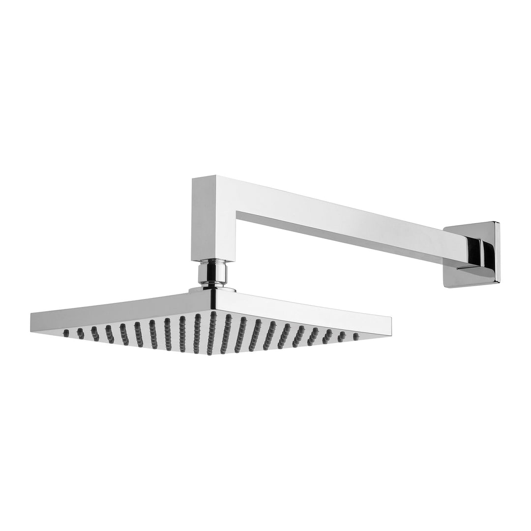 1 Lexi Shower Arm 400mm & 200mm Square Rose, Showers – Pilbara Bathroom Warehouse