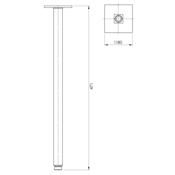 Lexi Ceiling Arm 450mm