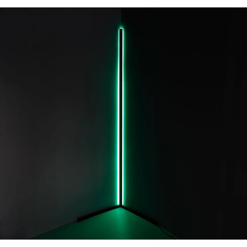 LED RGBW Corner Floor Lamp with Remote Warm White & Colours