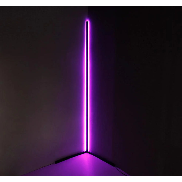 LED RGBW Corner Floor Lamp with Remote Warm White & Colours