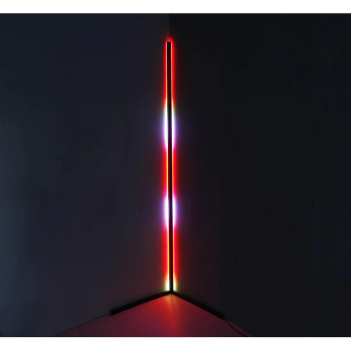 LED RGBW Corner Floor Lamp with Remote Warm White & Colours