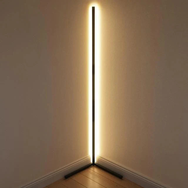 LED RGBW Corner Floor Lamp with Remote Warm White & Colours