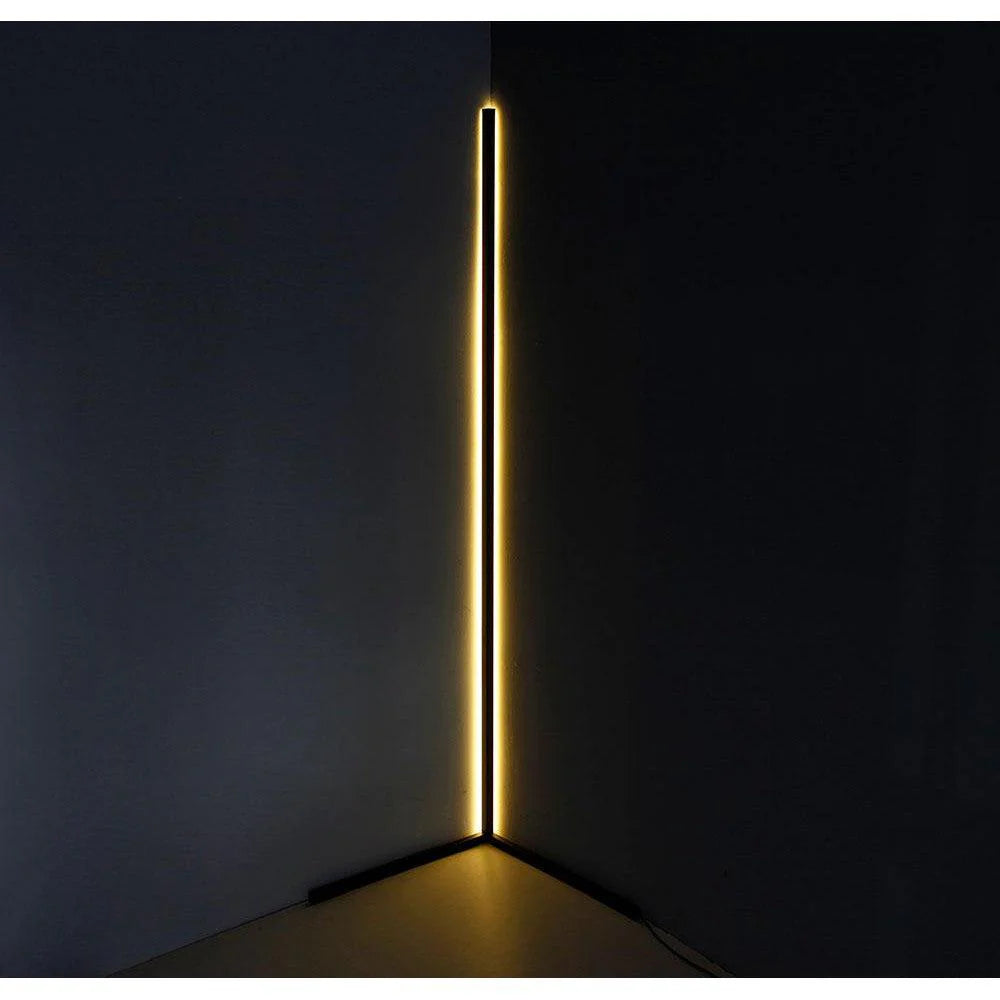 LED RGBW Corner Floor Lamp with Remote Warm White & Colours