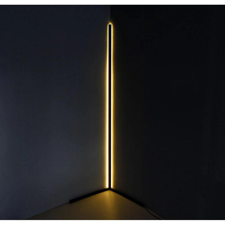 LED RGBW Corner Floor Lamp with Remote Warm White & Colours