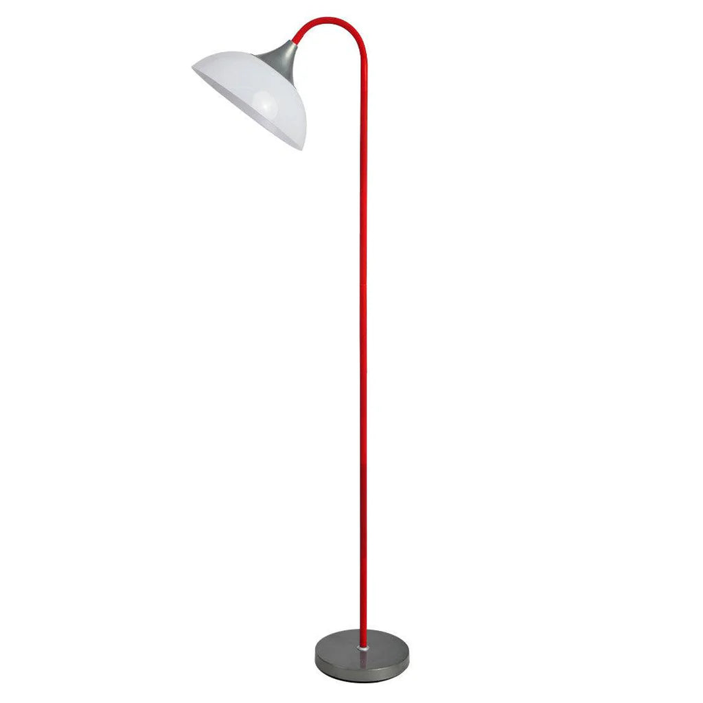 Mackenzie Vibrant Metal Floor Lamp - Black, orange, Red or Yellow, 1800mm High, PL0071
