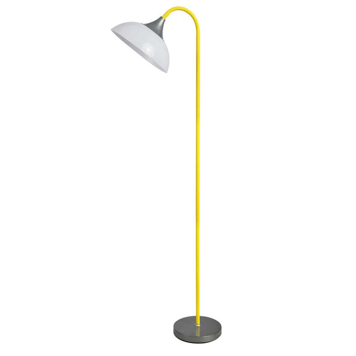 Mackenzie Vibrant Metal Floor Lamp - Black, orange, Red or Yellow, 1800mm High, PL0071