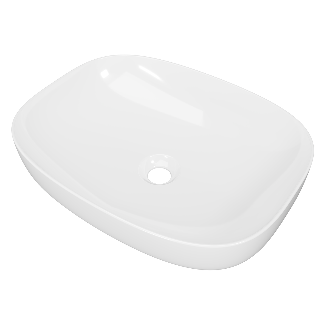 Lorenzo Basin 500mm White Gloss