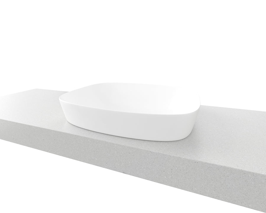 Lorenzo Basin 500mm White Matt
