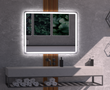 LUME S sleek silver wall light with contemporary curved form and ambient lighting – Pilbara Bathroom Warehouse Perth and regional Western Australia      