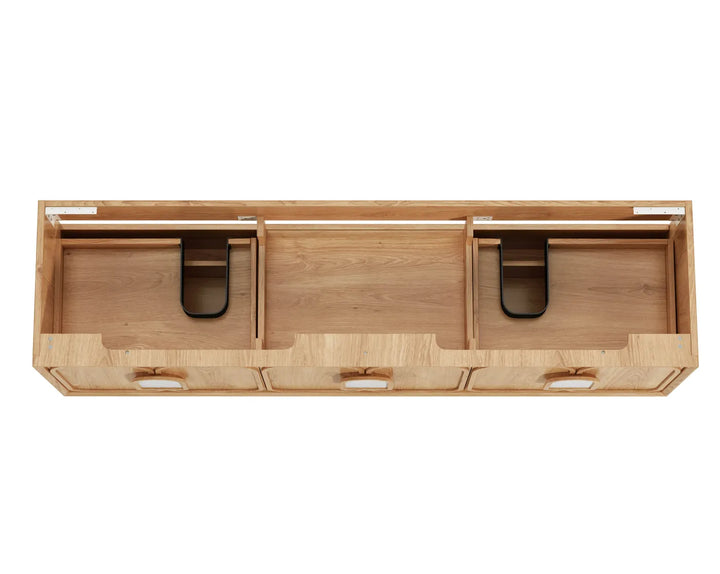 Laguna 1800mm Natural American Oak Wall Hung Vanity