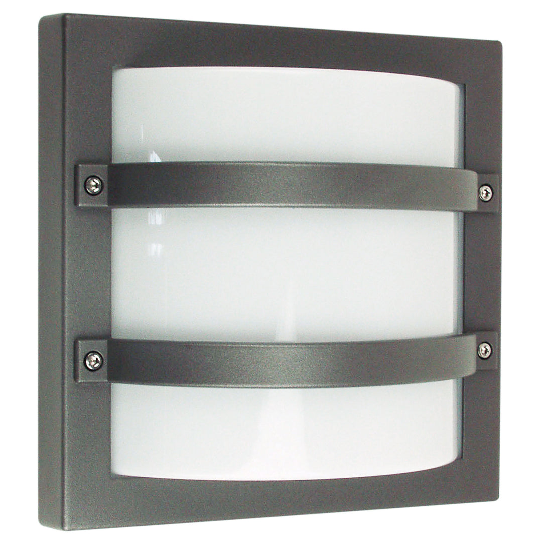 Largo Graphite IP65 Premium Outdoor Bulkhead – Durable & Elegant
