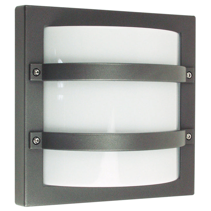 Largo Graphite IP65 Premium Outdoor Bulkhead – Durable & Elegant