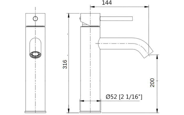 Latoro Brushed Gold Tower Sink Mixer – premium tapware at Pilbara Bathroom Warehouse