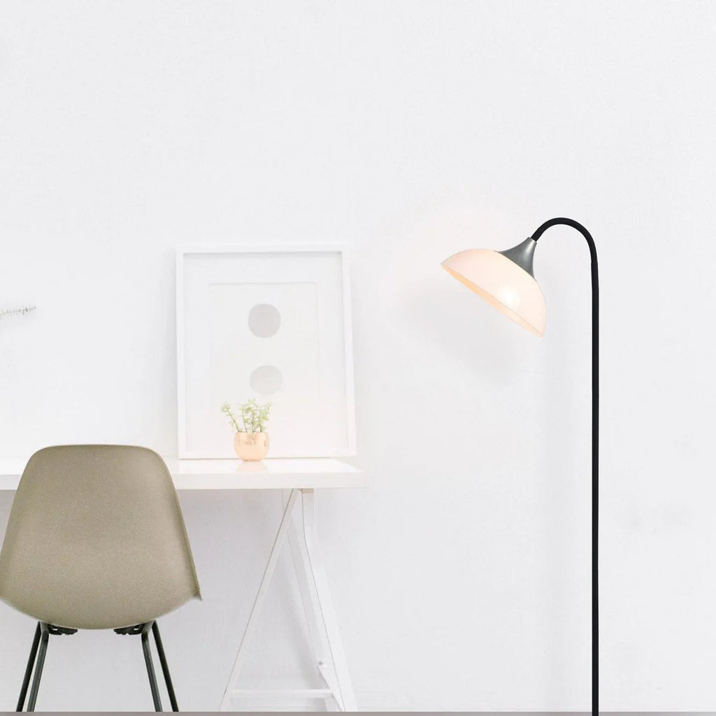Mackenzie Vibrant Metal Floor Lamp - Black, orange, Red or Yellow, 1800mm High, PL0071