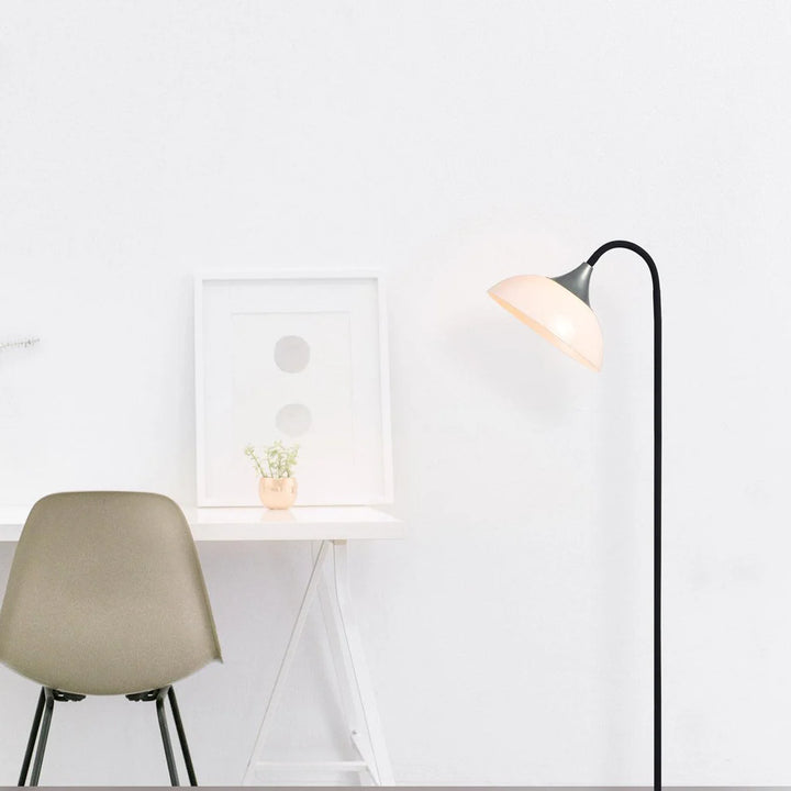 Mackenzie Vibrant Metal Floor Lamp - Black, orange, Red or Yellow, 1800mm High, PL0071