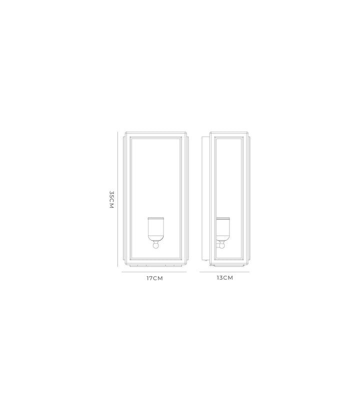 Lille Medium Wall Light Clear - Elegant Illumination
