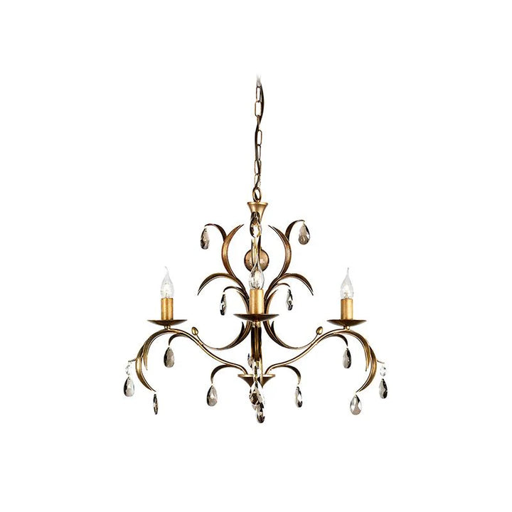 Lily Chandelier 3Lt/5Lt/8Lt in Antique Bronze Elstead Lighting - ELS.LLX-ANT-BRZ