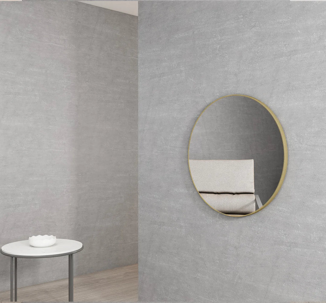 London 700mm Gold Metal Frame Mirror