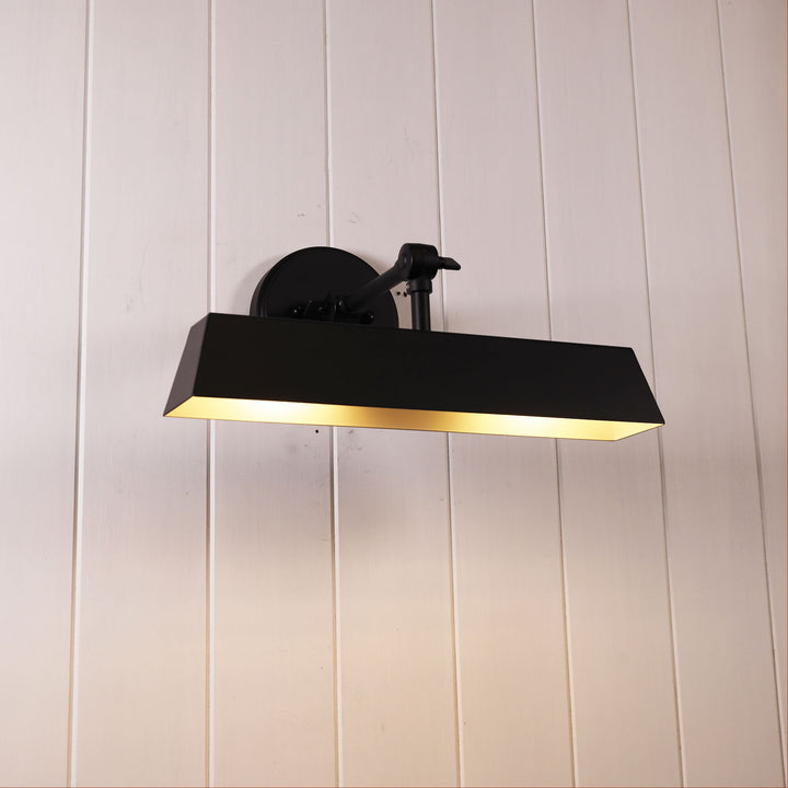 Loxby Black Metal Wall Light
