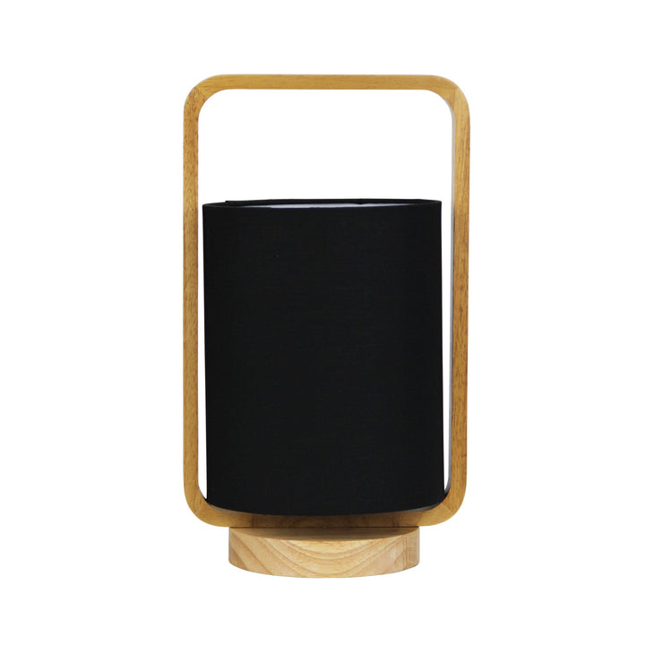 Lucia Natural Timber and Cotton Lamp