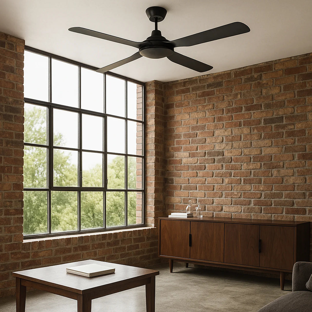 48" Discovery II AC Ceiling Fan Black, White MDF124M, MDF124W Martec Lighting