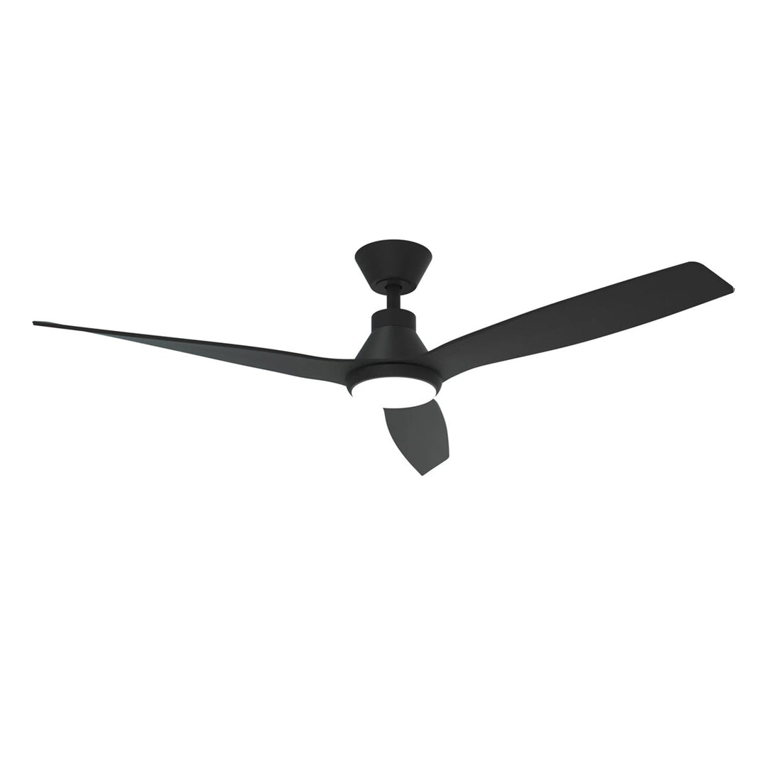 52" Triumph DC Ceiling Fan Matt Black, Matt White, Antique Bronze/Walnut with Light MDCT1333 Martec Lighting