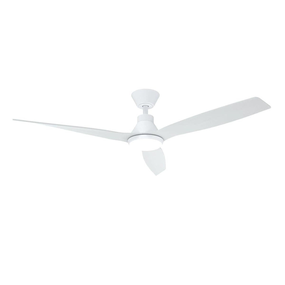 52" Triumph DC Ceiling Fan Matt Black, Matt White, Antique Bronze/Walnut with Light MDCT1333 Martec Lighting