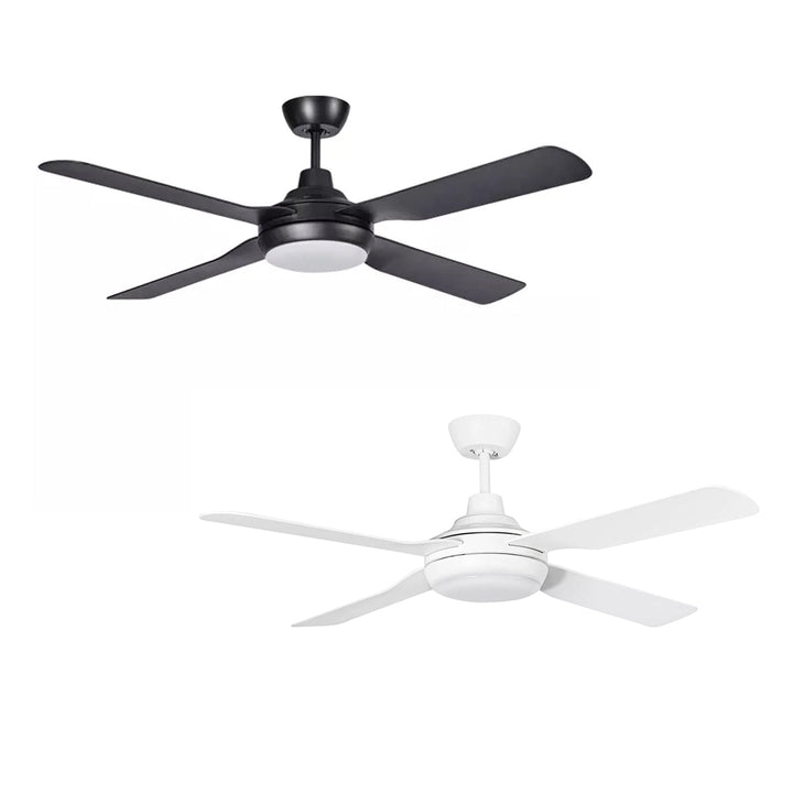 48" Discovery II AC Ceiling Fan Black, White with Light MDF1243M, MDF1243W Martec Lighting