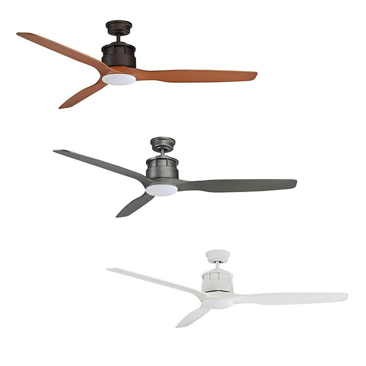 60" Governor AC Ceiling Fan Old Bronze, Titanium, White with Light MGF1533 Martec Lighting