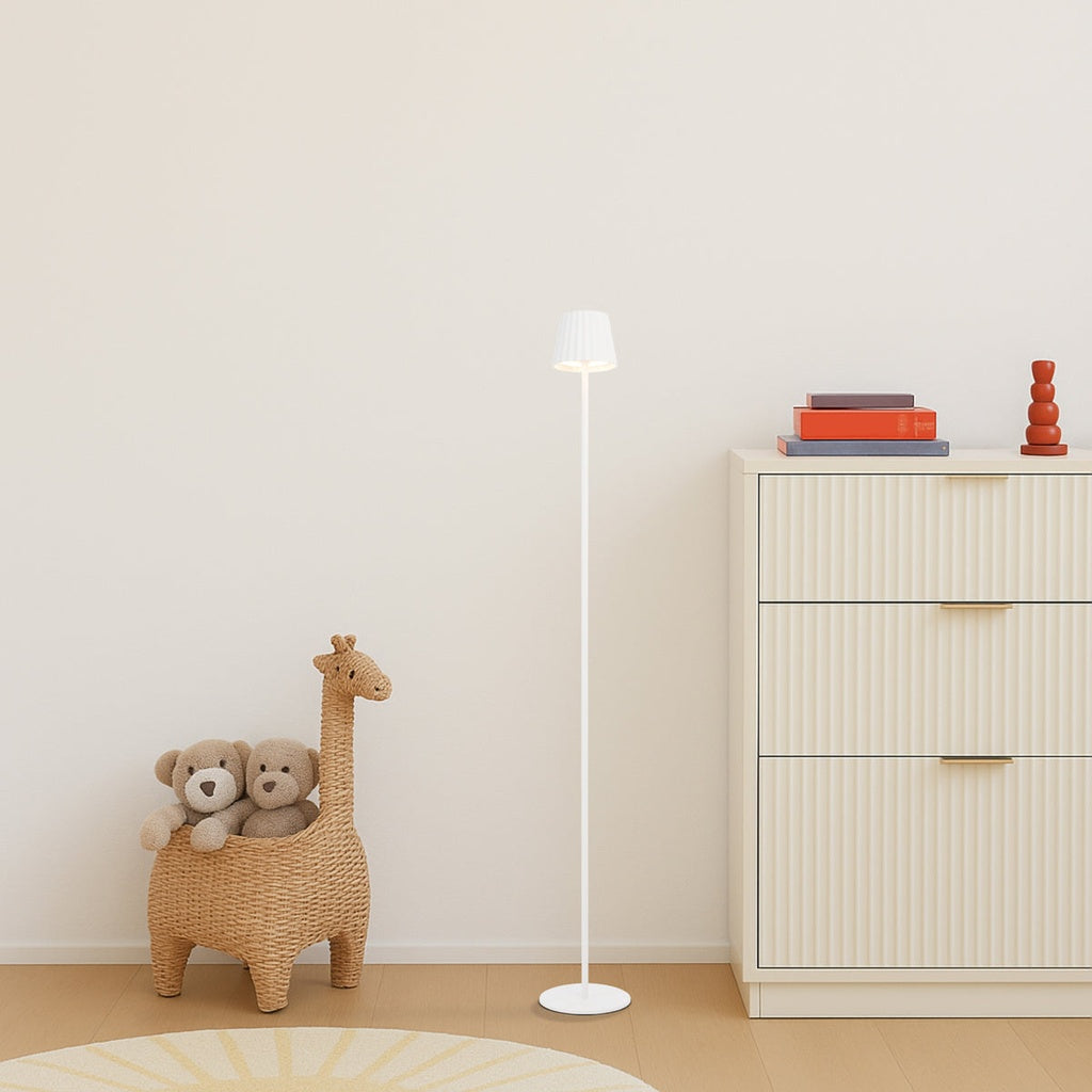 Mindy Rechargeable LED Floor Lamp in Black, Brown, Green or White