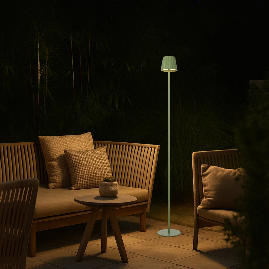 Mindy Rechargeable LED Floor Lamp in Black, Brown, Green or White