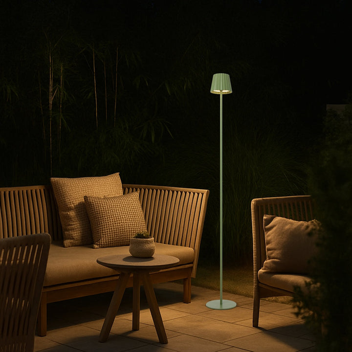 Mindy Rechargeable LED Floor Lamp in Black, Brown, Green or White
