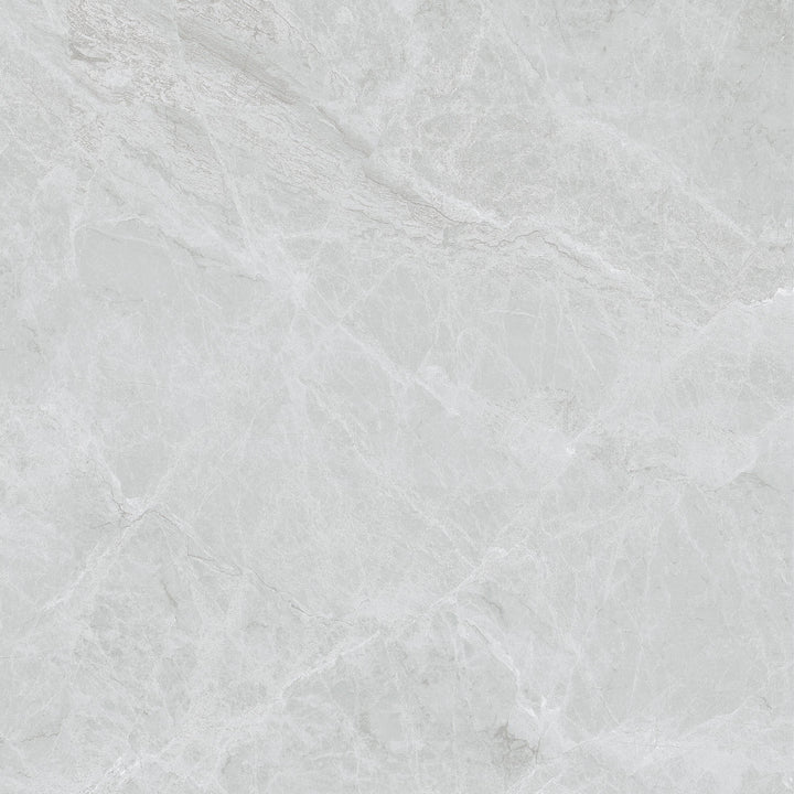 Misty Silver Gloss Tile 600x600