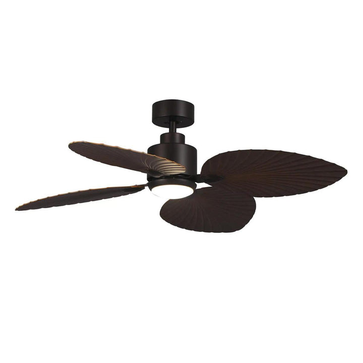 50" Kingston DC Ceiling Fan Old Bronze, White with Light MKDC1243 Martec Lighting