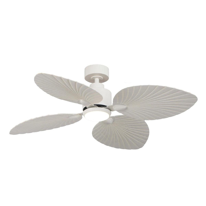 50" Kingston DC Ceiling Fan Old Bronze, White with Light MKDC1243 Martec Lighting