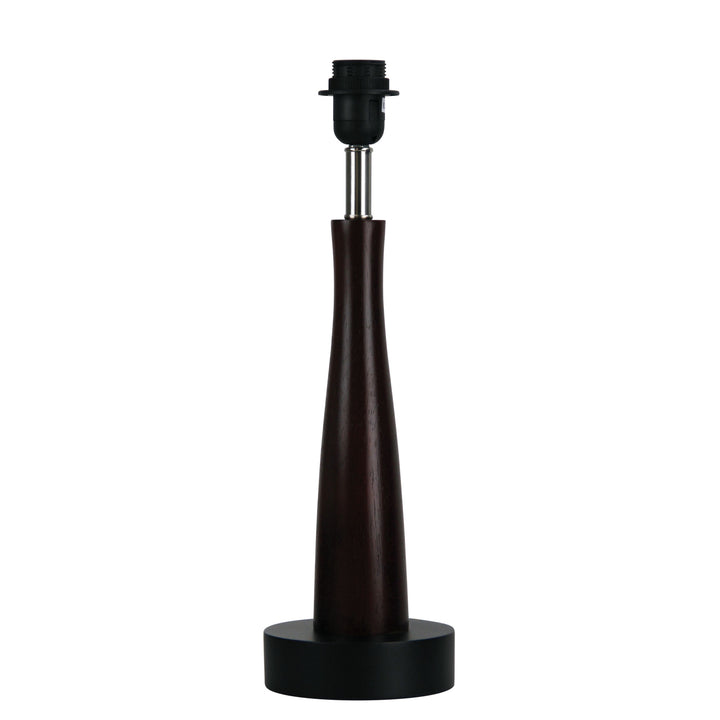 MOJA 460 BASE Wenge Timber Lamp Base with E27 Fitting